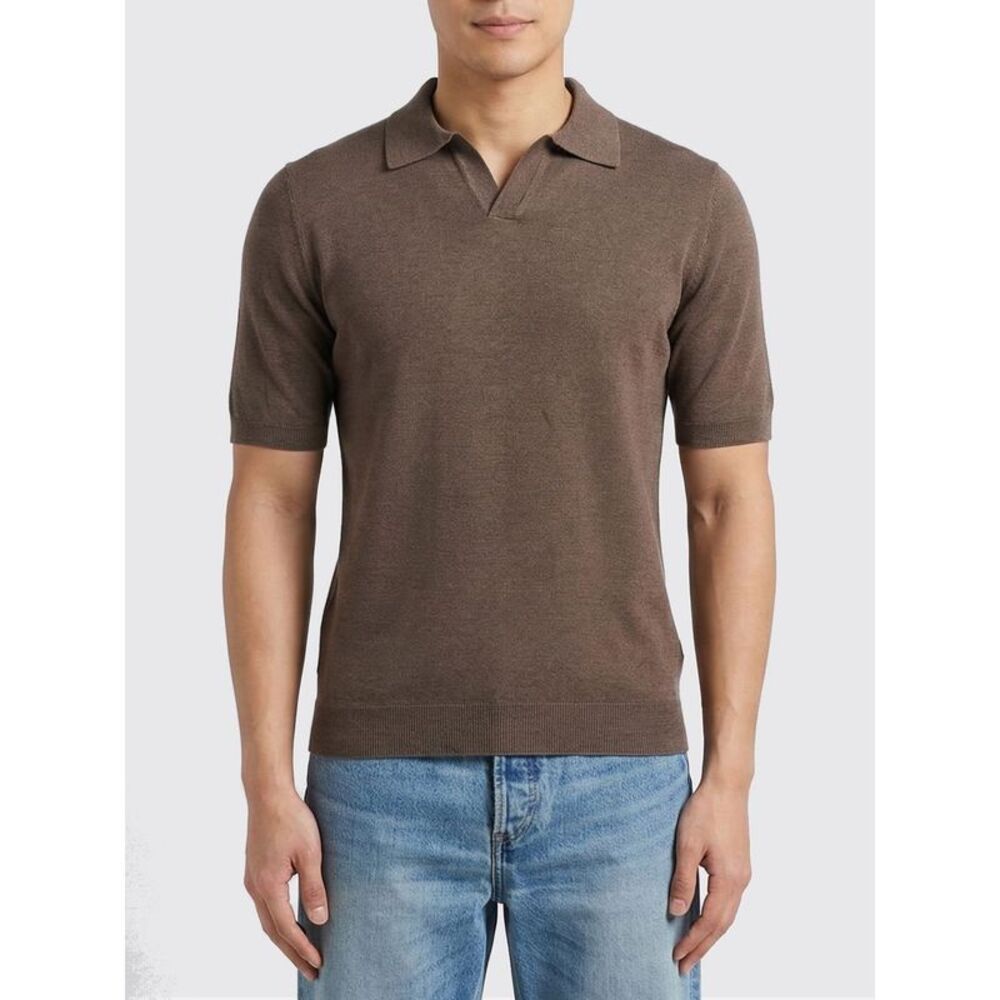 Tagliatore Polo Shirt Men Brown